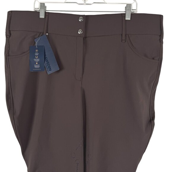 PS Of Sweden Curvy Jewel Breeches Riding Tights Size EU 50 Brown NWT PT-2575 - Picture 3 of 14